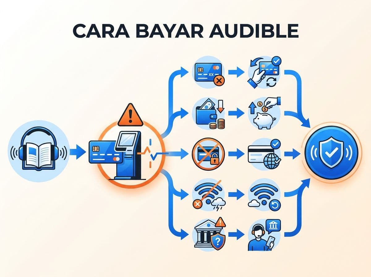 Audible Premium Plus Gagal Bayar atau Ditolak: Penyebab dan Solusi