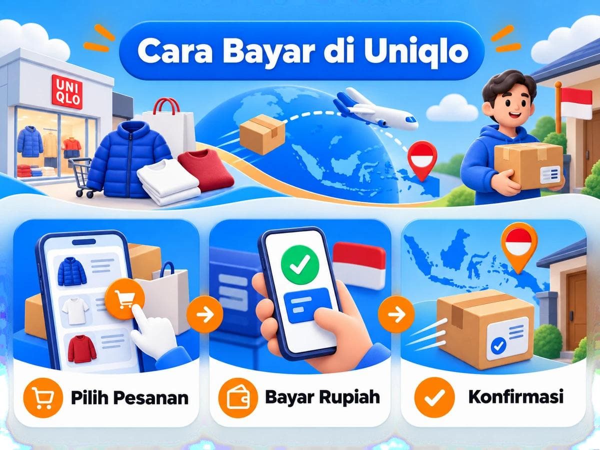 Cara Belanja dan Bayar di Uniqlo dari Indonesia