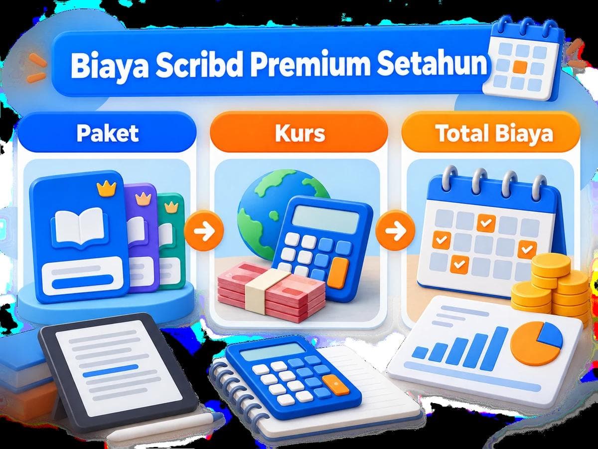 Berapa Total Biaya Langganan Scribd Premium Setahun dari Indonesia