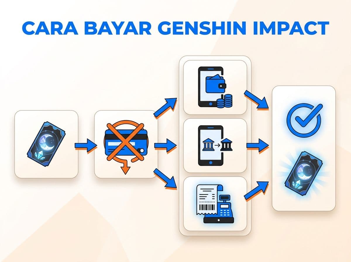 Cara Bayar Genshin Impact Welkin Moon Saat Kartu Ditolak
