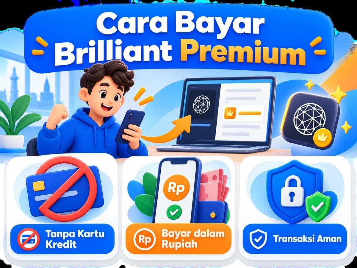 Cara Bayar Brilliant Premium dari Indonesia Tanpa Kartu Kredit