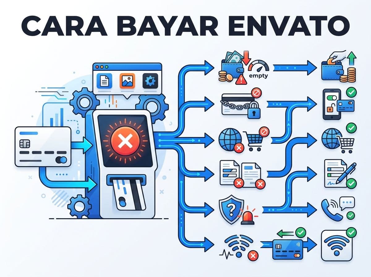 Envato Gagal Bayar atau Kartu Ditolak: Penyebab dan Solusi