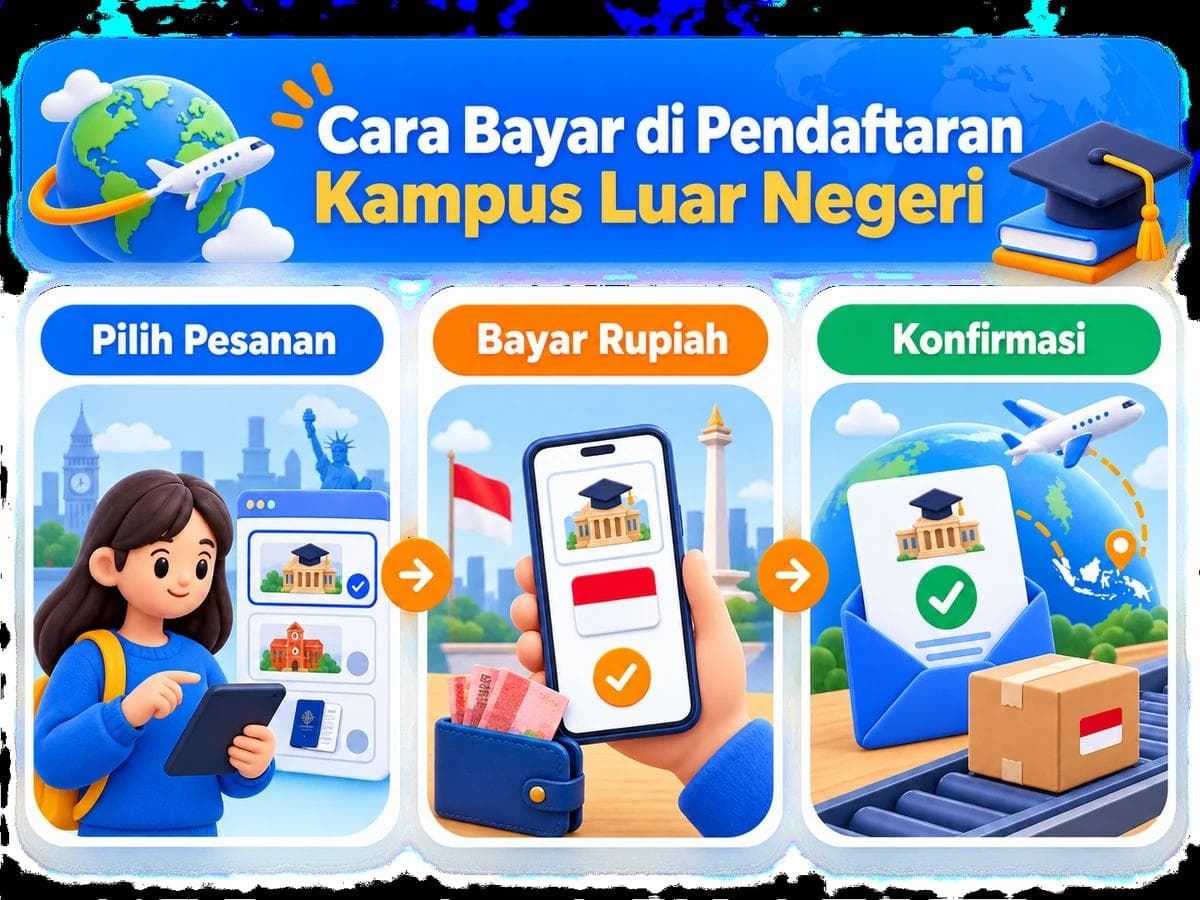 Cara Belanja dan Bayar di Pendaftaran Kampus Luar Negeri dari Indonesia