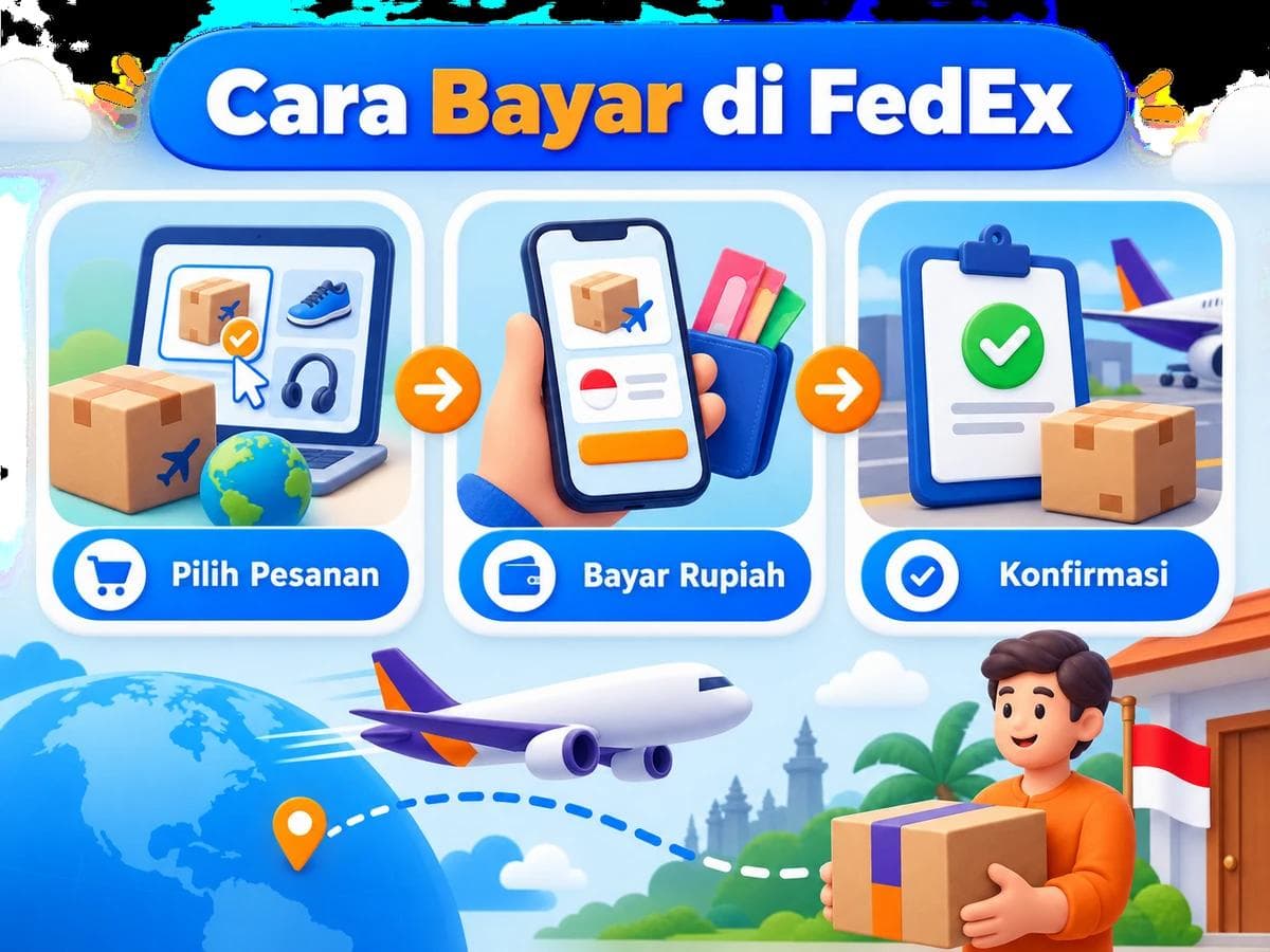 Cara Belanja dan Bayar di FedEx dari Indonesia
