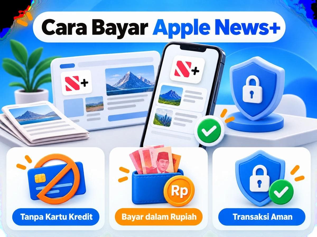 Cara Bayar Apple News+ dari Indonesia Tanpa Kartu Kredit