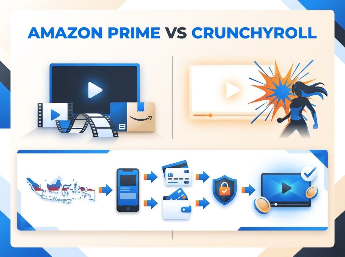 Amazon Prime vs Crunchyroll: Cara Bayar dari Indonesia