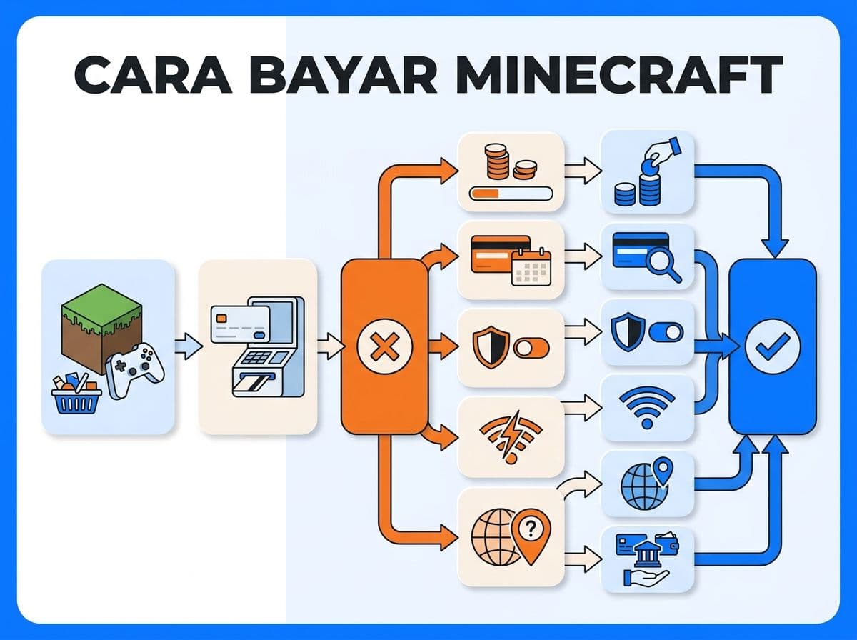 Minecraft Gagal Bayar atau Kartu Ditolak: Penyebab dan Solusi