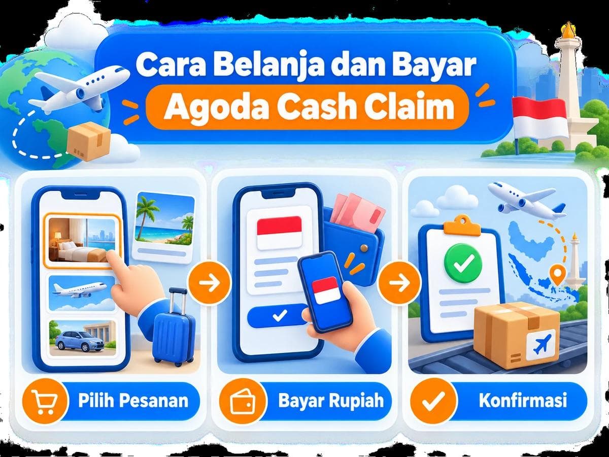 Cara Belanja dan Bayar Agoda Cash Claim Card dari Indonesia