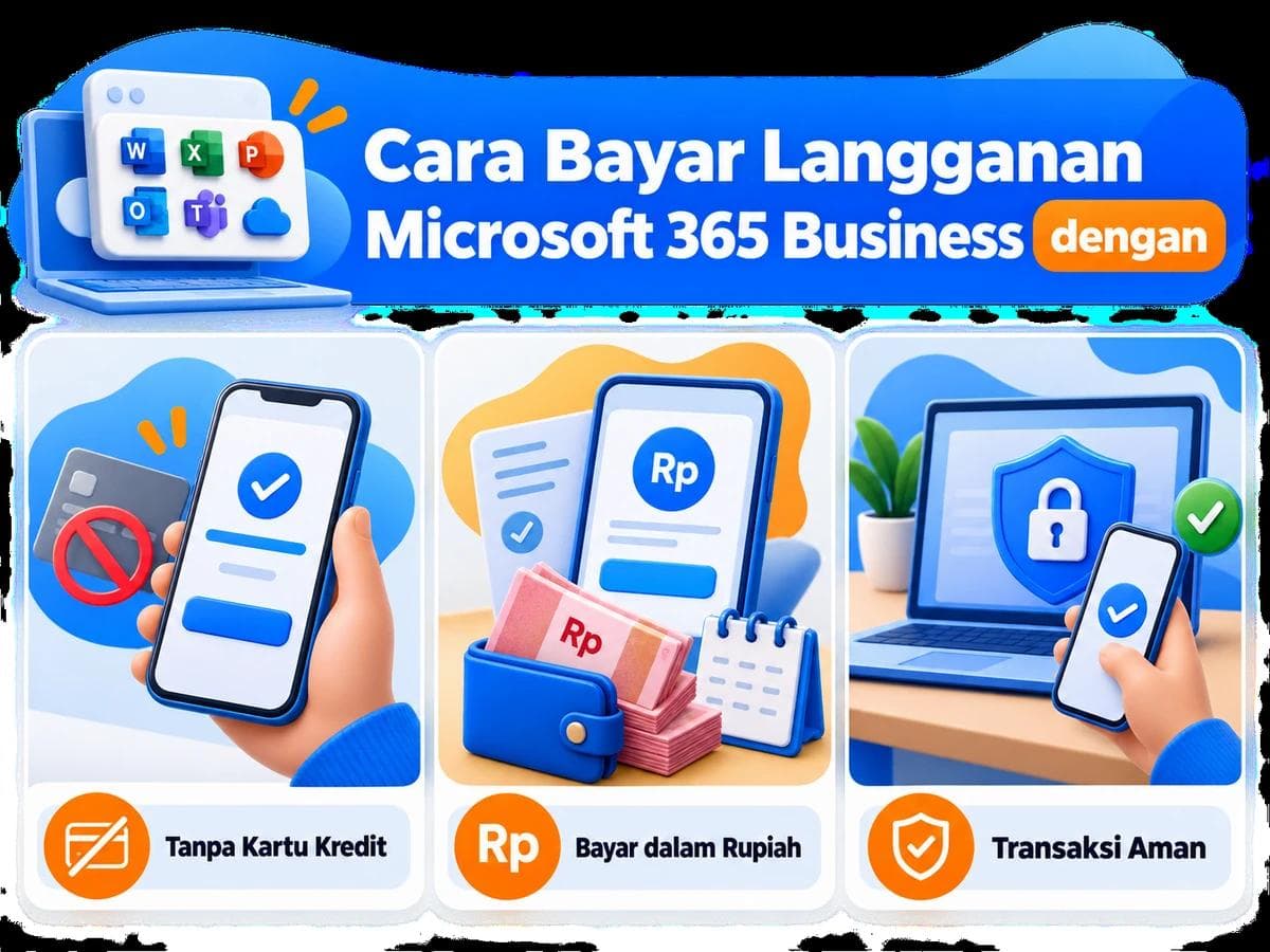 Cara Bayar Langganan Microsoft 365 Business dengan Rupiah
