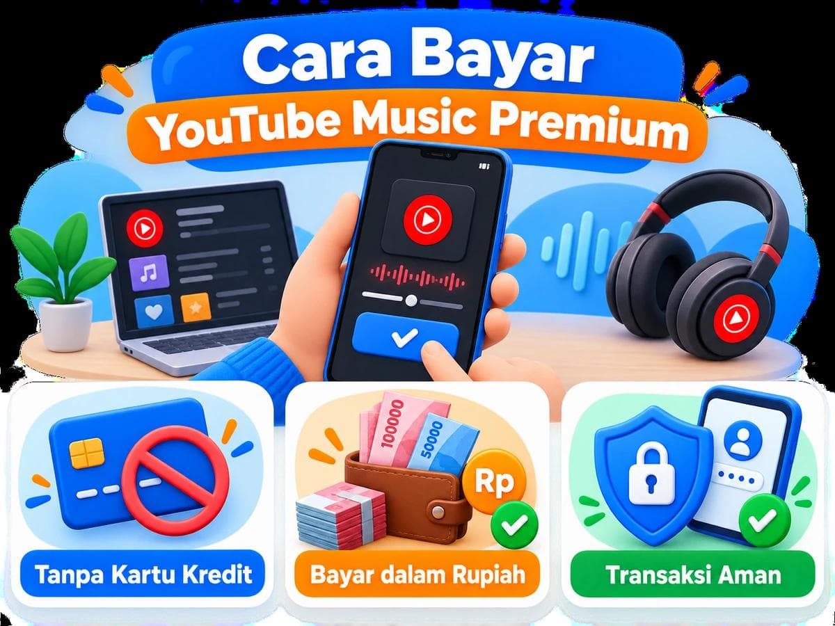 Cara Bayar YouTube Music Premium dari Indonesia Tanpa Kartu Kredit