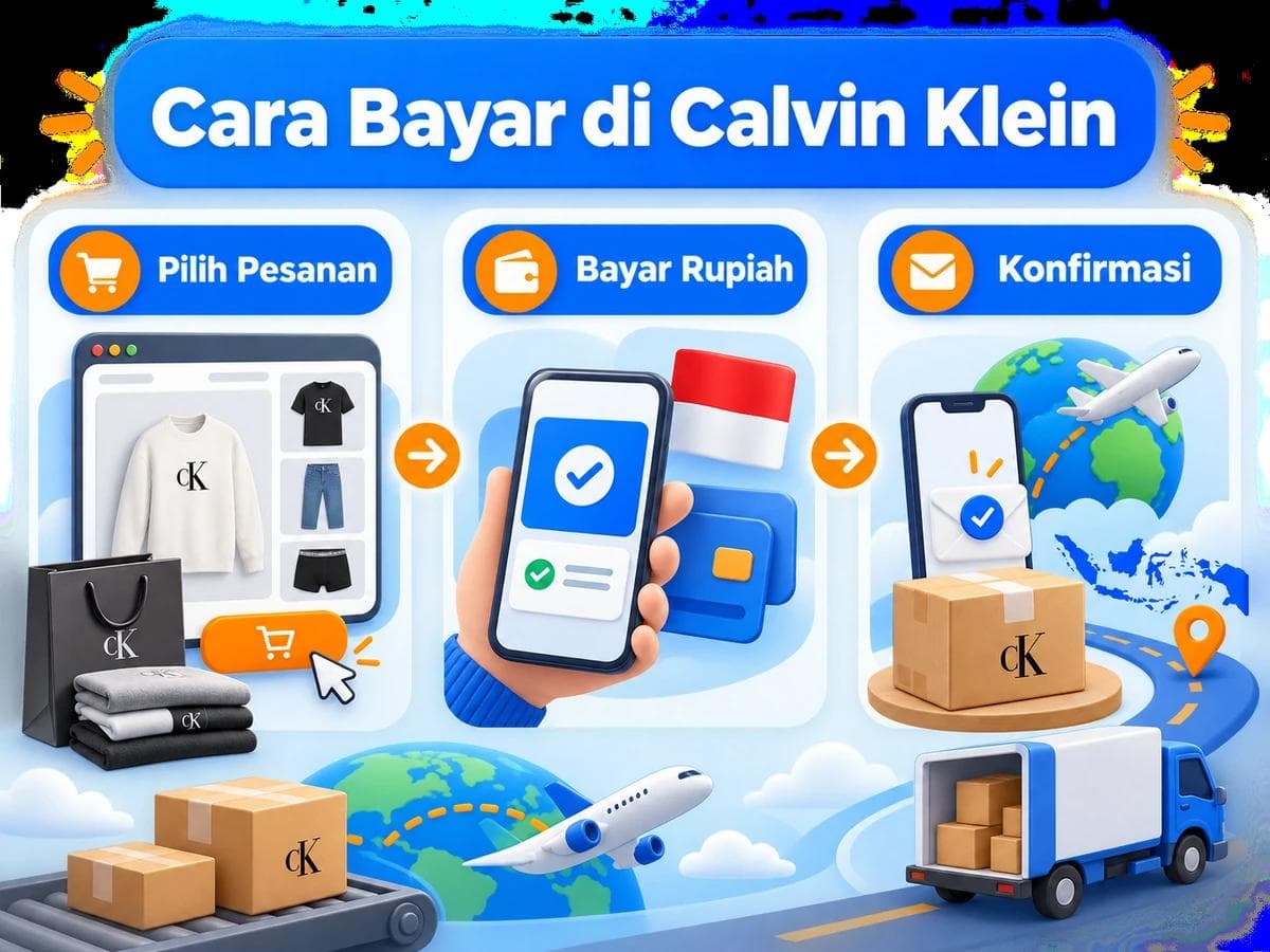 Cara Belanja dan Bayar di Calvin Klein dari Indonesia