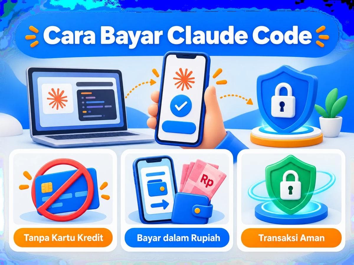 Cara Bayar Claude Code dari Indonesia Tanpa Kartu Kredit