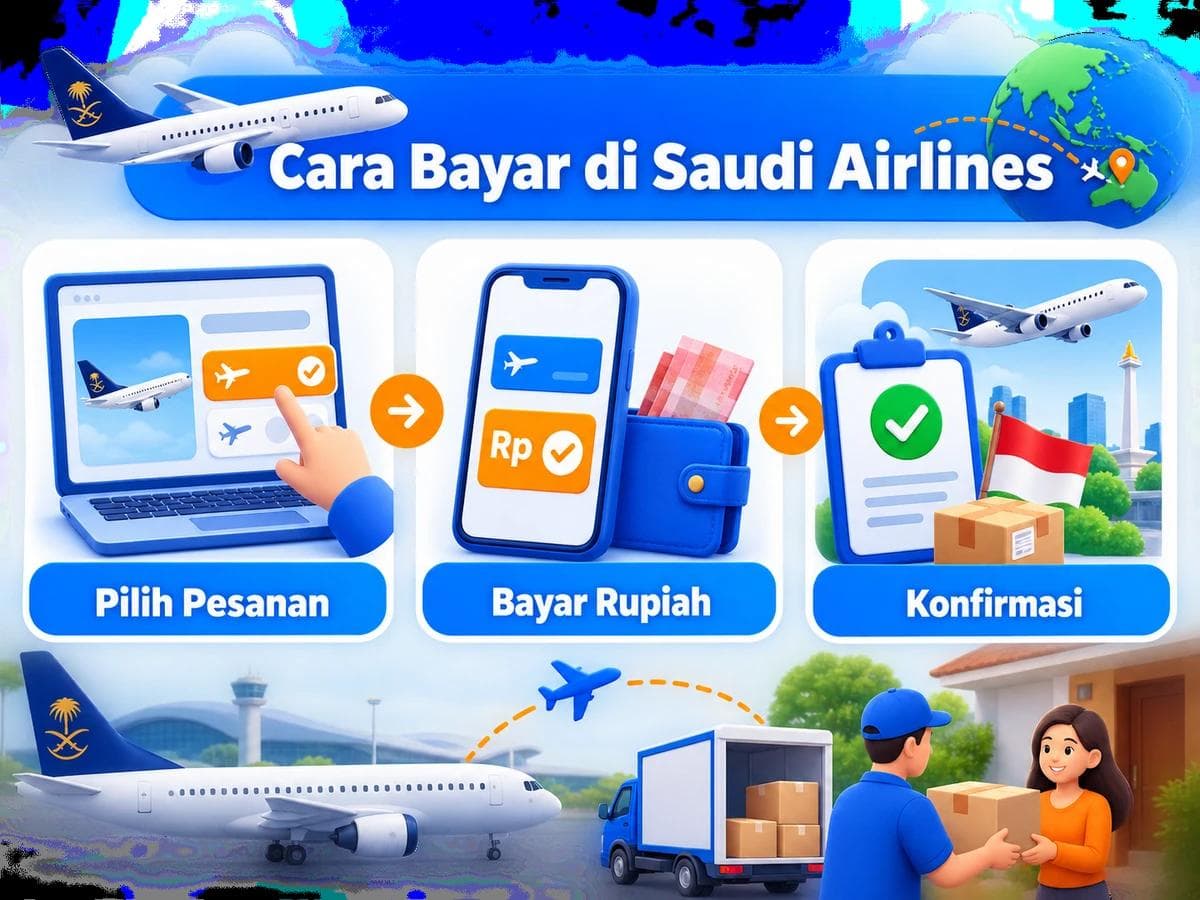 Cara Belanja dan Bayar di Saudi Airlines dari Indonesia