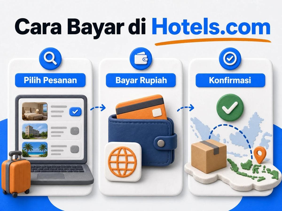 Cara Belanja dan Bayar di Hotels.com dari Indonesia
