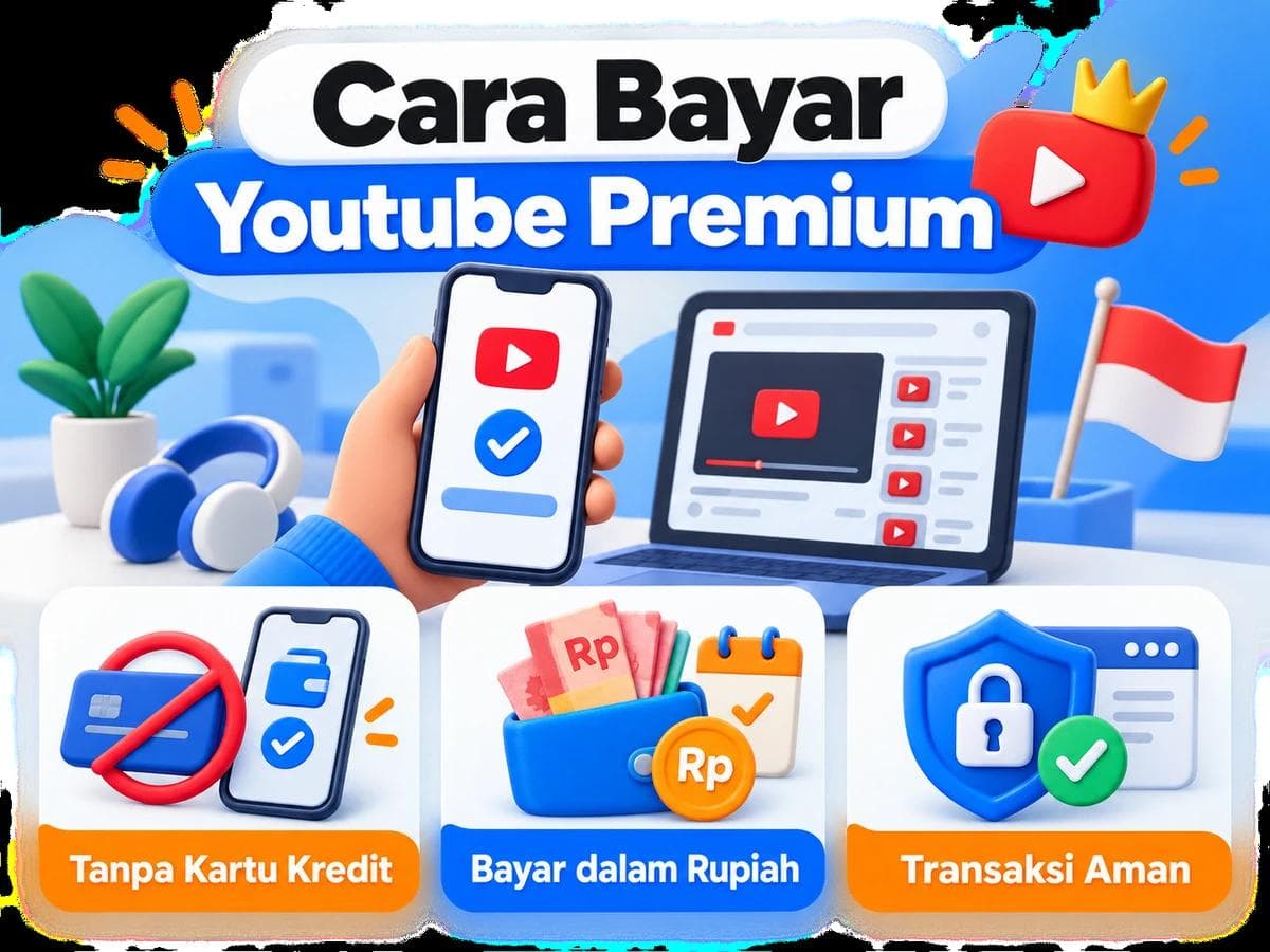Cara Bayar Youtube Premium dari Indonesia Tanpa Kartu Kredit