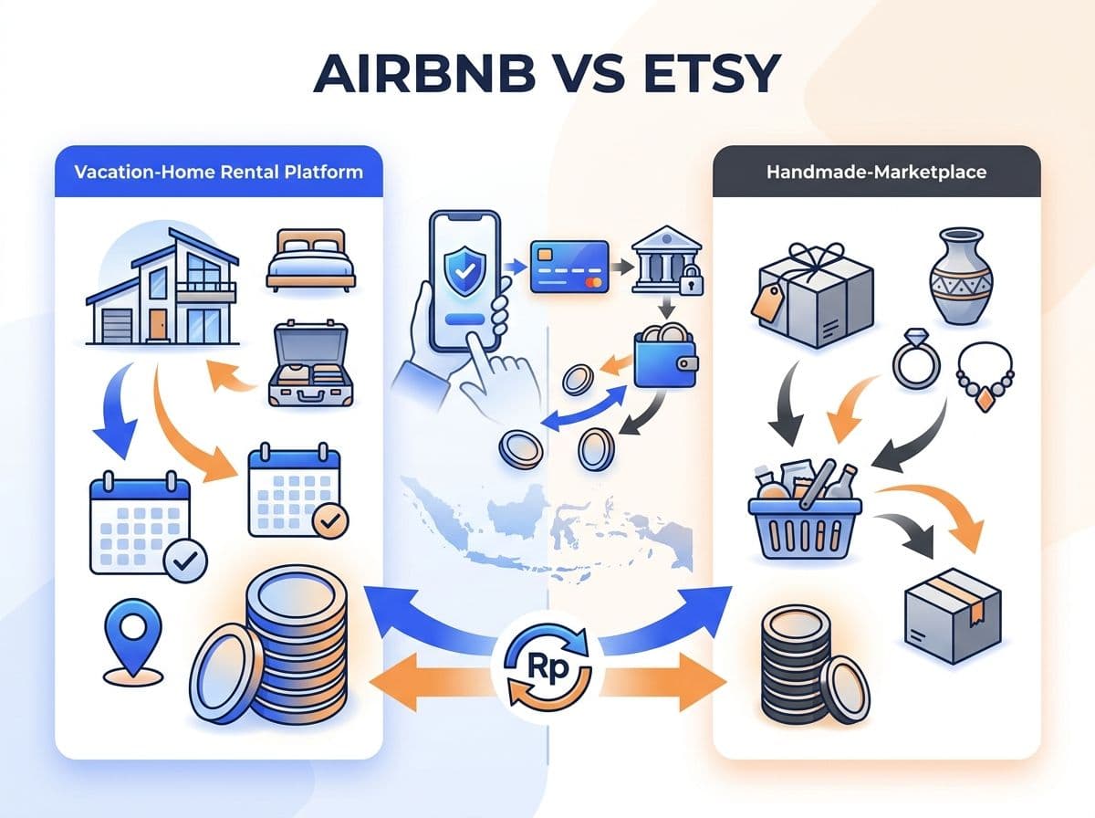 Airbnb vs Etsy: Harga dan Cara Bayar dari Indonesia