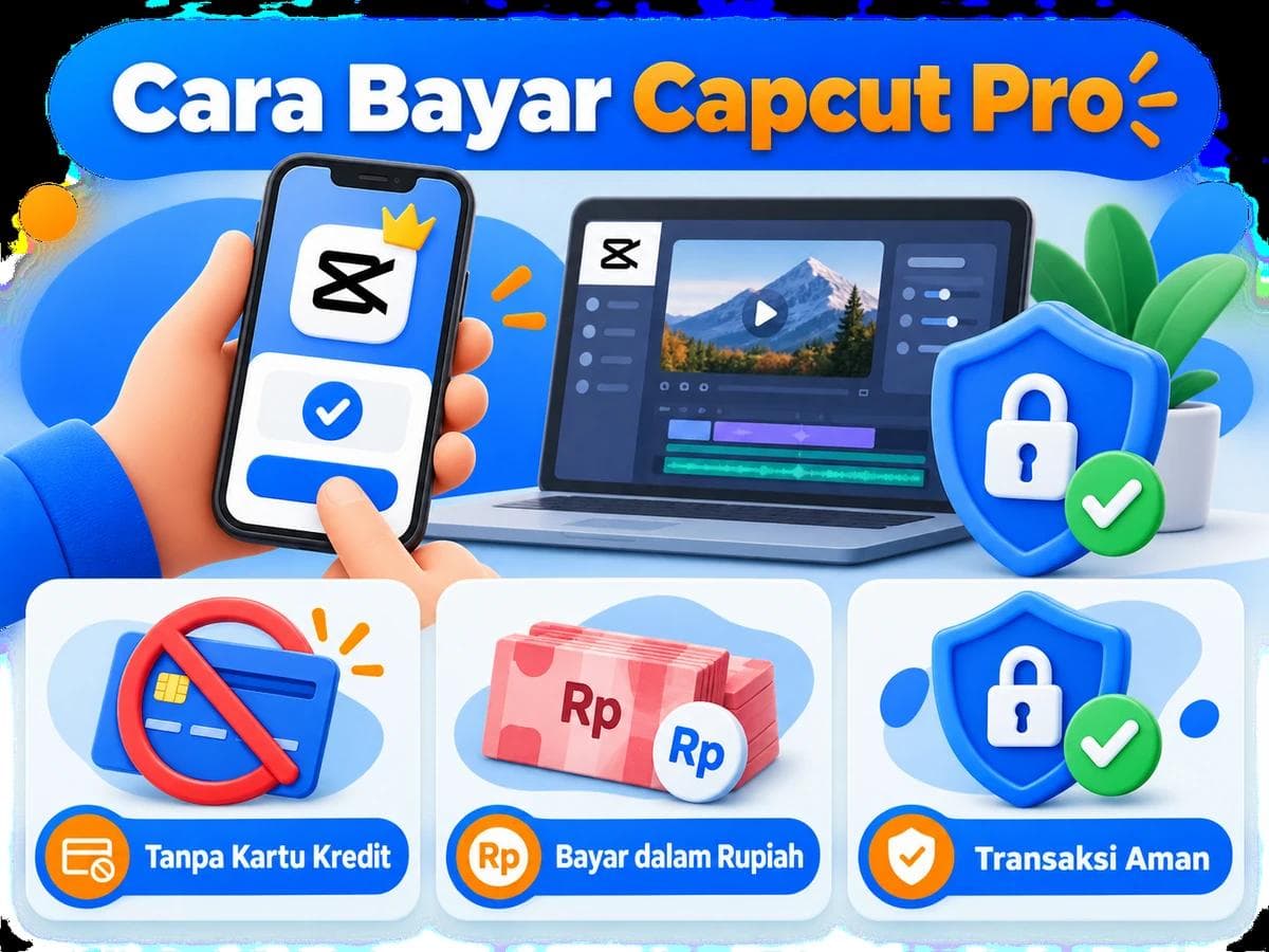Cara Bayar Capcut Pro dari Indonesia Tanpa Kartu Kredit