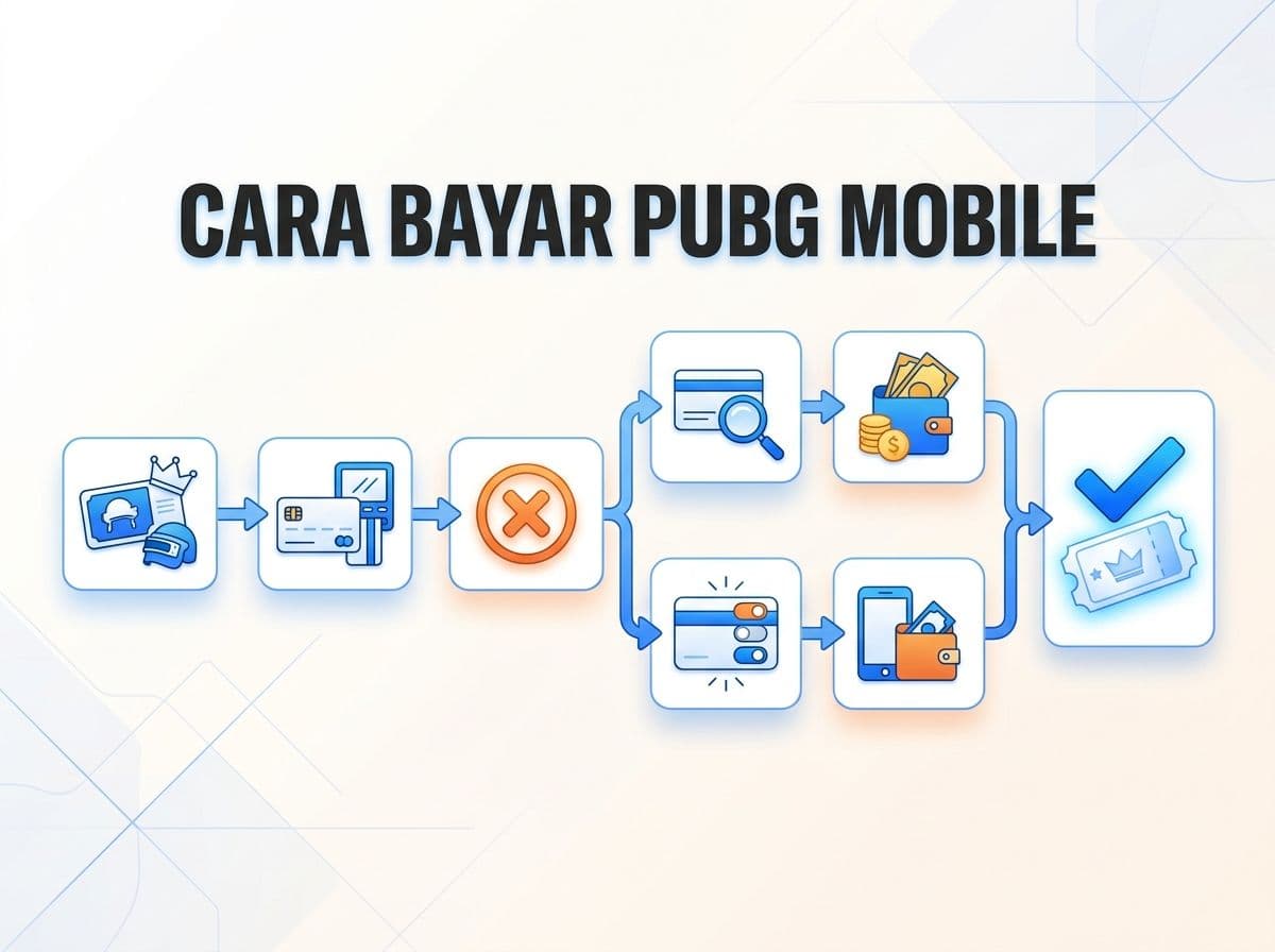 Royale Pass PUBG Gagal Bayar atau Kartu Ditolak: Solusi