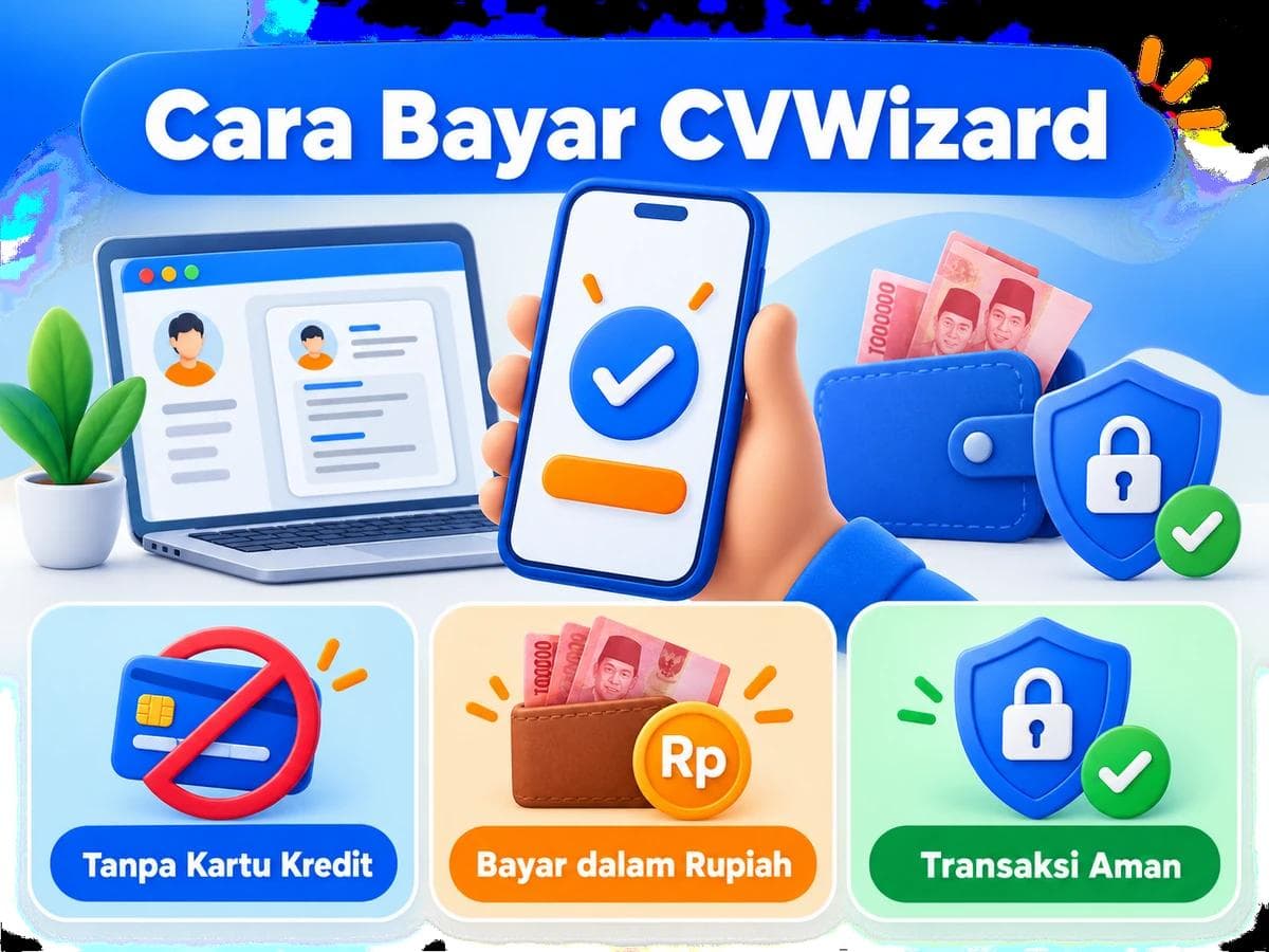 Cara Bayar CVWizard dari Indonesia Tanpa Kartu Kredit