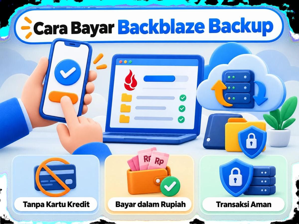 Cara Bayar Backblaze Backup dari Indonesia