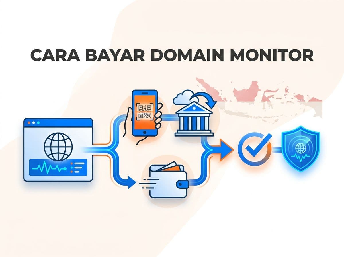 Cara Bayar Domain Monitor dari Indonesia Tanpa Kartu Kredit