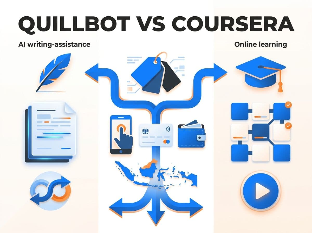 QuillBot vs Coursera Plus: Harga dan Cara Bayar dari Indonesia