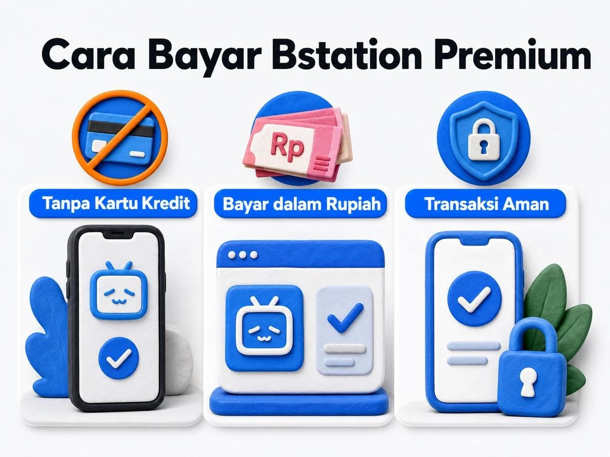 Cara Bayar Bstation Premium dari Indonesia Tanpa Kartu Kredit