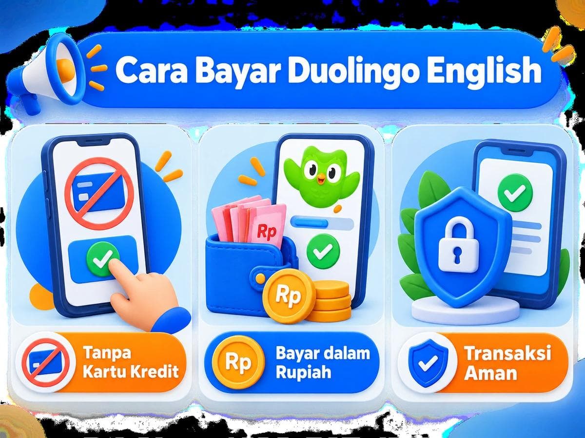Cara Bayar Duolingo English dari Indonesia Tanpa Kartu Kredit