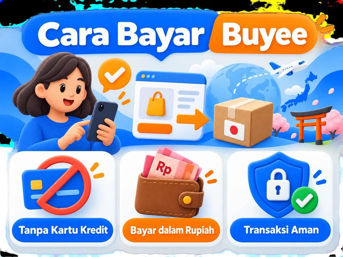 Cara Bayar Buyee dari Indonesia Tanpa Kartu Kredit