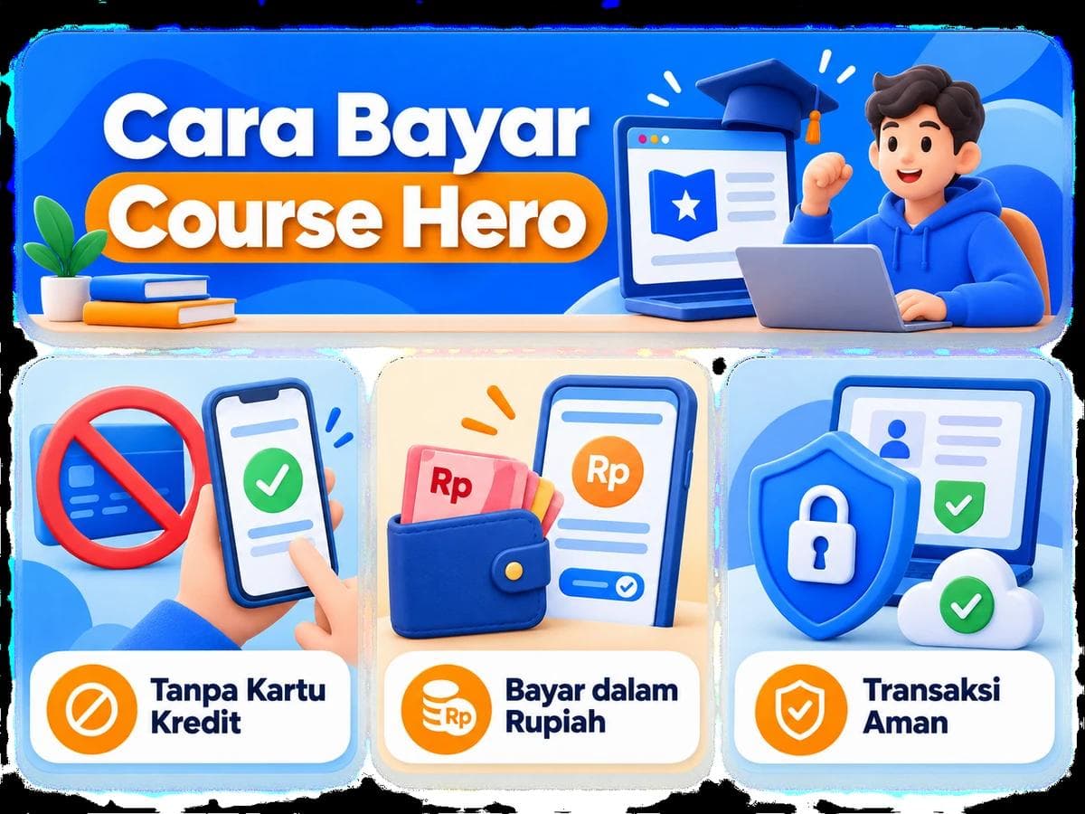 Cara Bayar Course Hero dari Indonesia Tanpa Kartu Kredit