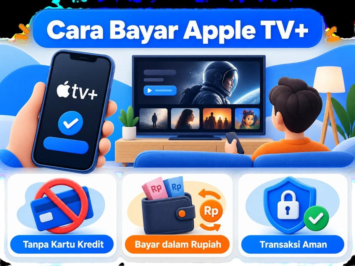 Cara Bayar Apple TV+ dari Indonesia Tanpa Kartu Kredit