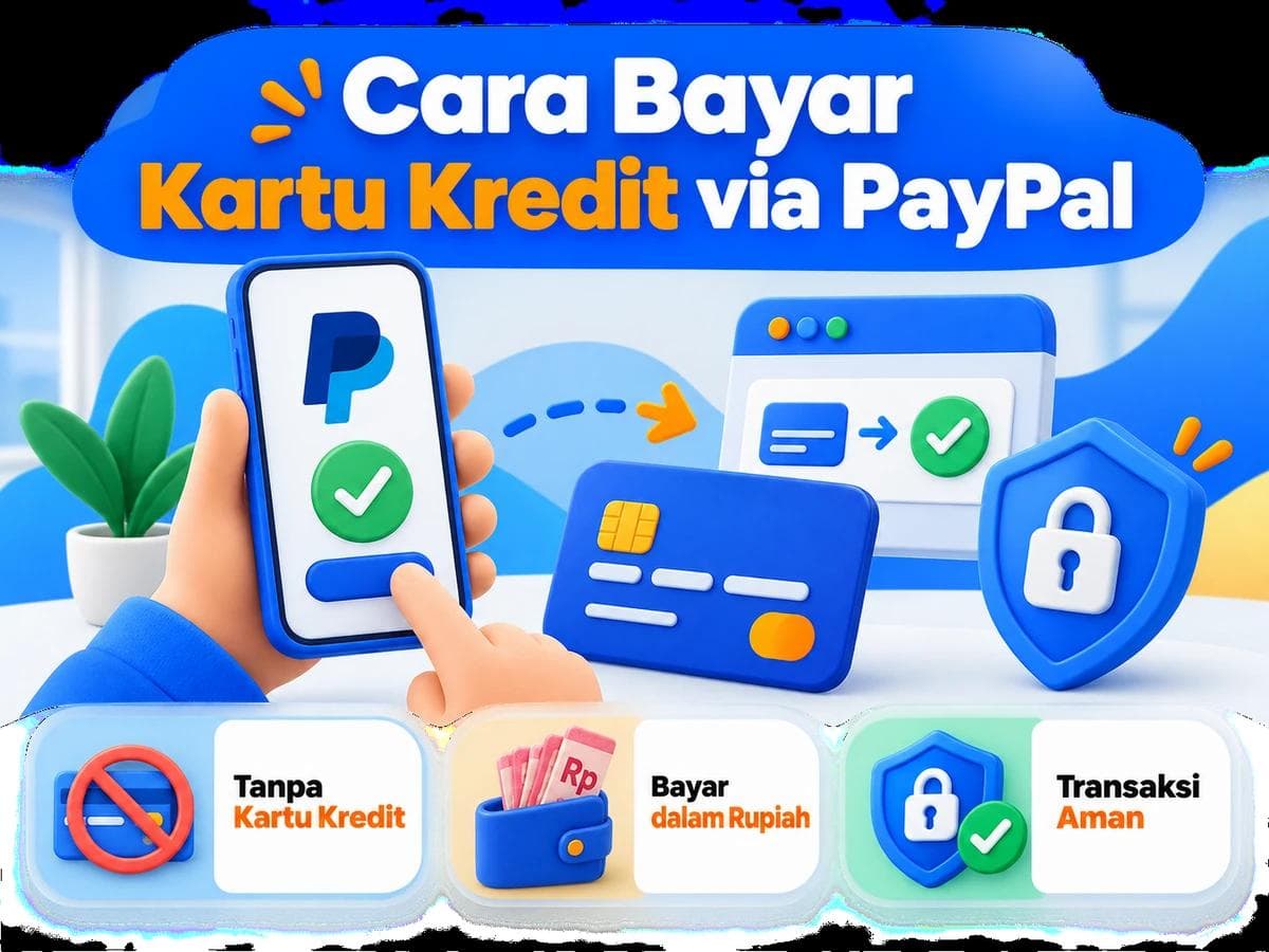 Cara Bayar Kartu Kredit via PayPal dari Indonesia