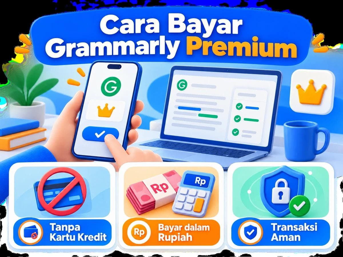 Cara Bayar Grammarly Premium dari Indonesia Tanpa Kartu Kredit