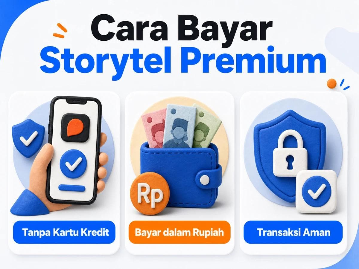 Cara Bayar Storytel Premium dari Indonesia Tanpa Kartu Kredit