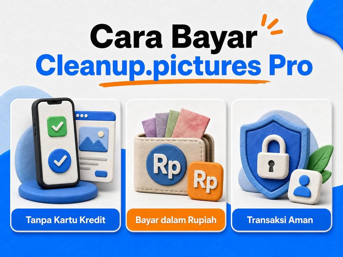 Cara Bayar Cleanup.pictures Pro dari Indonesia Tanpa Kartu Kredit