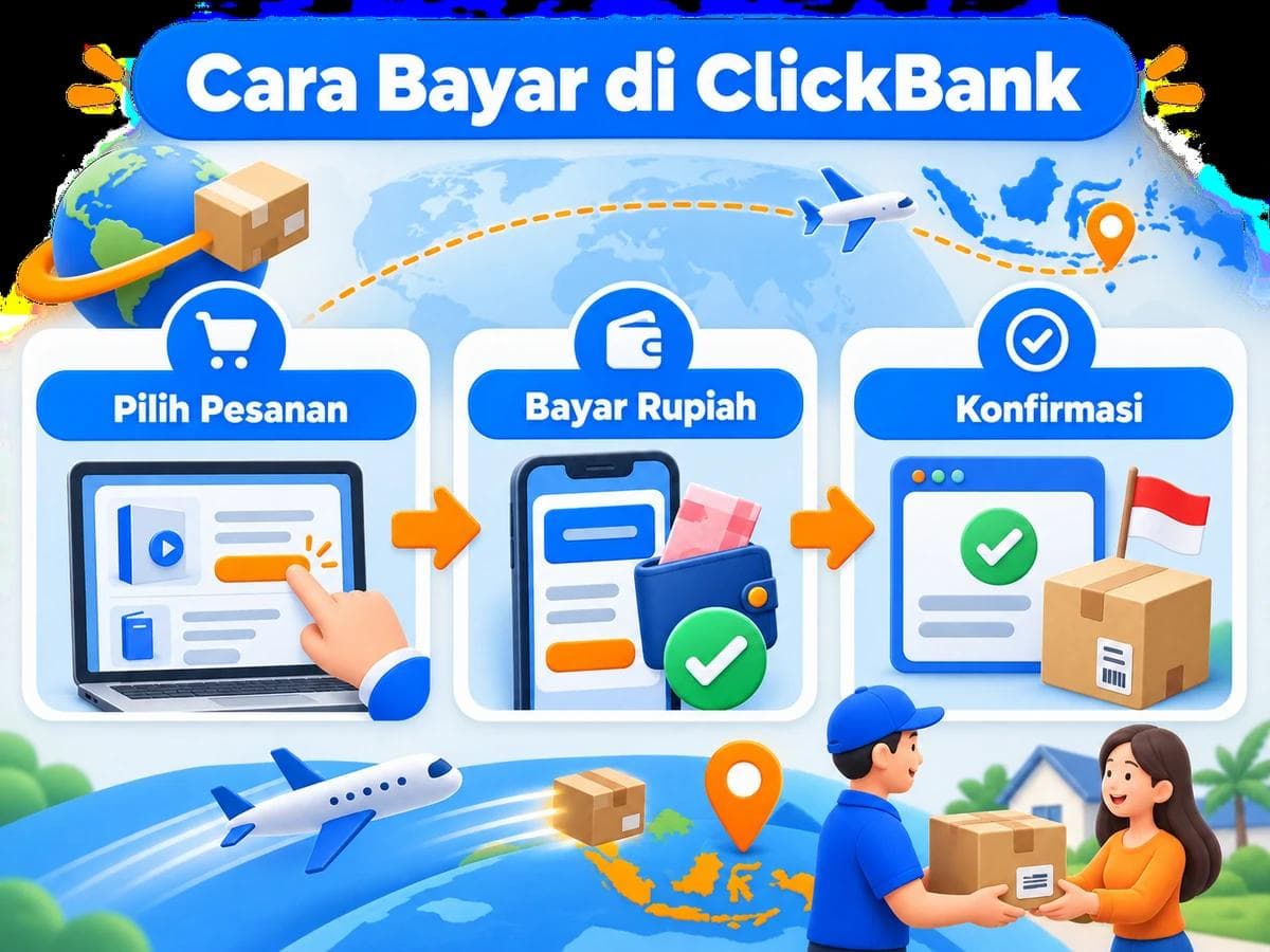 Cara Belanja dan Bayar di ClickBank dari Indonesia