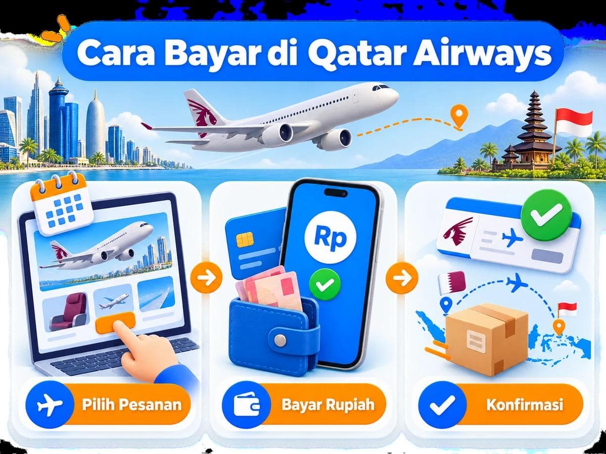 Cara Belanja dan Bayar di Qatar Airways dari Indonesia