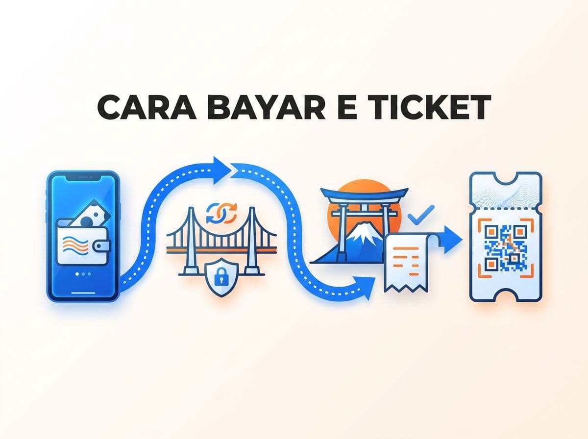 Cara Bayar E-Ticket Japan dari Indonesia Tanpa Kartu Kredit