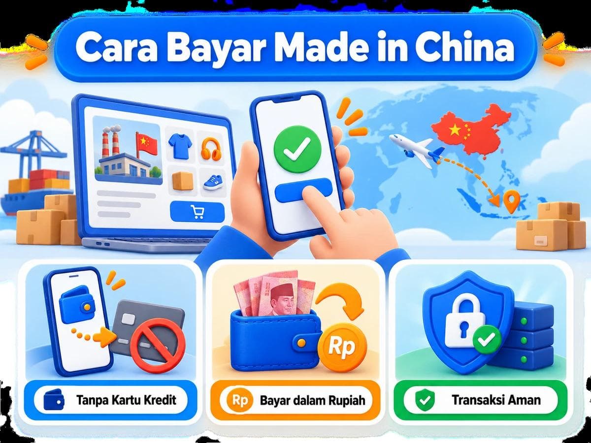Cara Bayar Made in China dari Indonesia Tanpa Kartu Kredit
