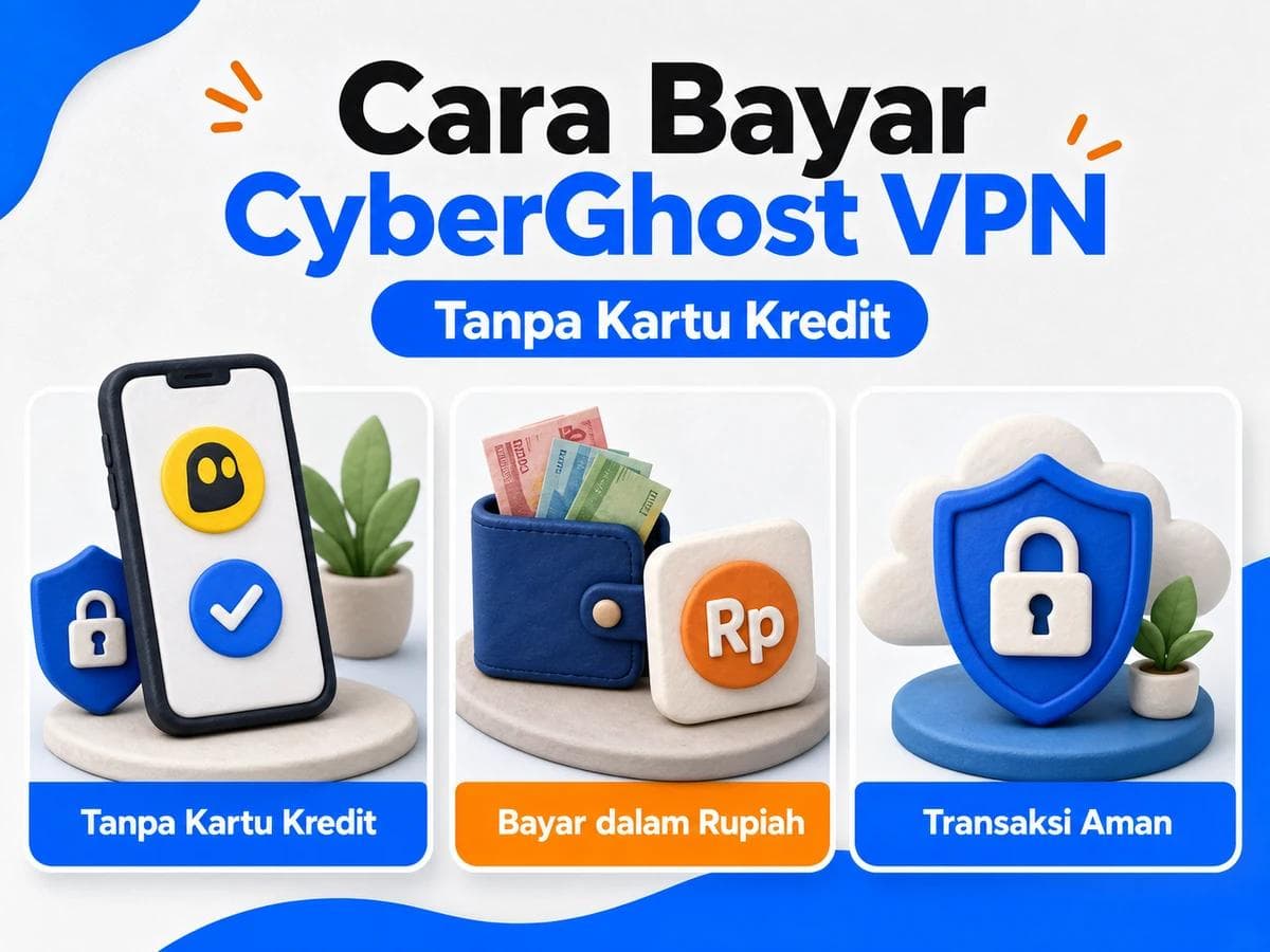 Cara Bayar CyberGhost VPN dari Indonesia Tanpa Kartu Kredit