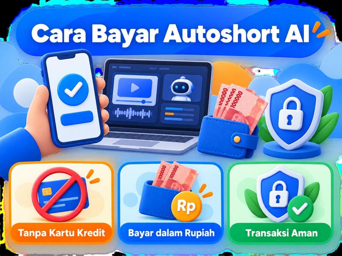 Cara Bayar Autoshort AI dari Indonesia Tanpa Kartu Kredit