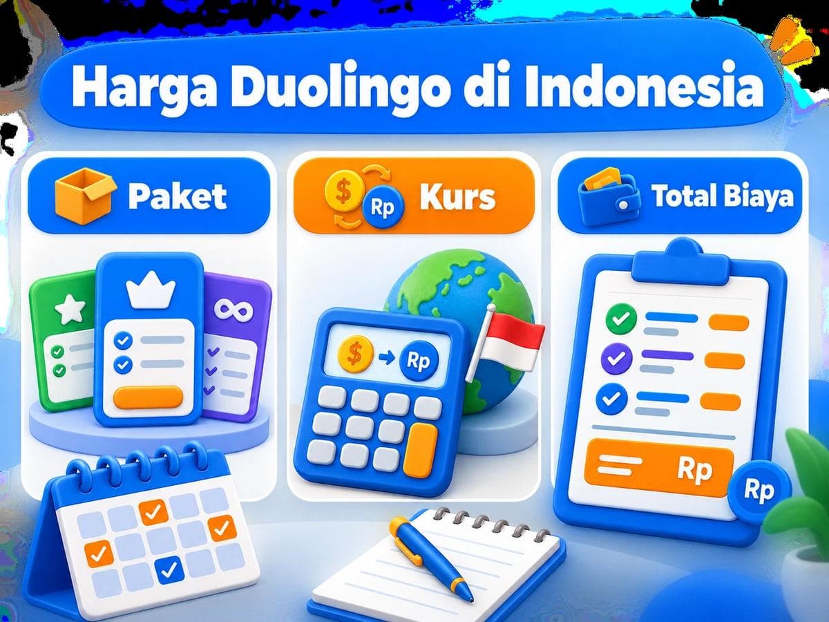 Harga Duolingo di Indonesia: Paket dan Total Rupiah