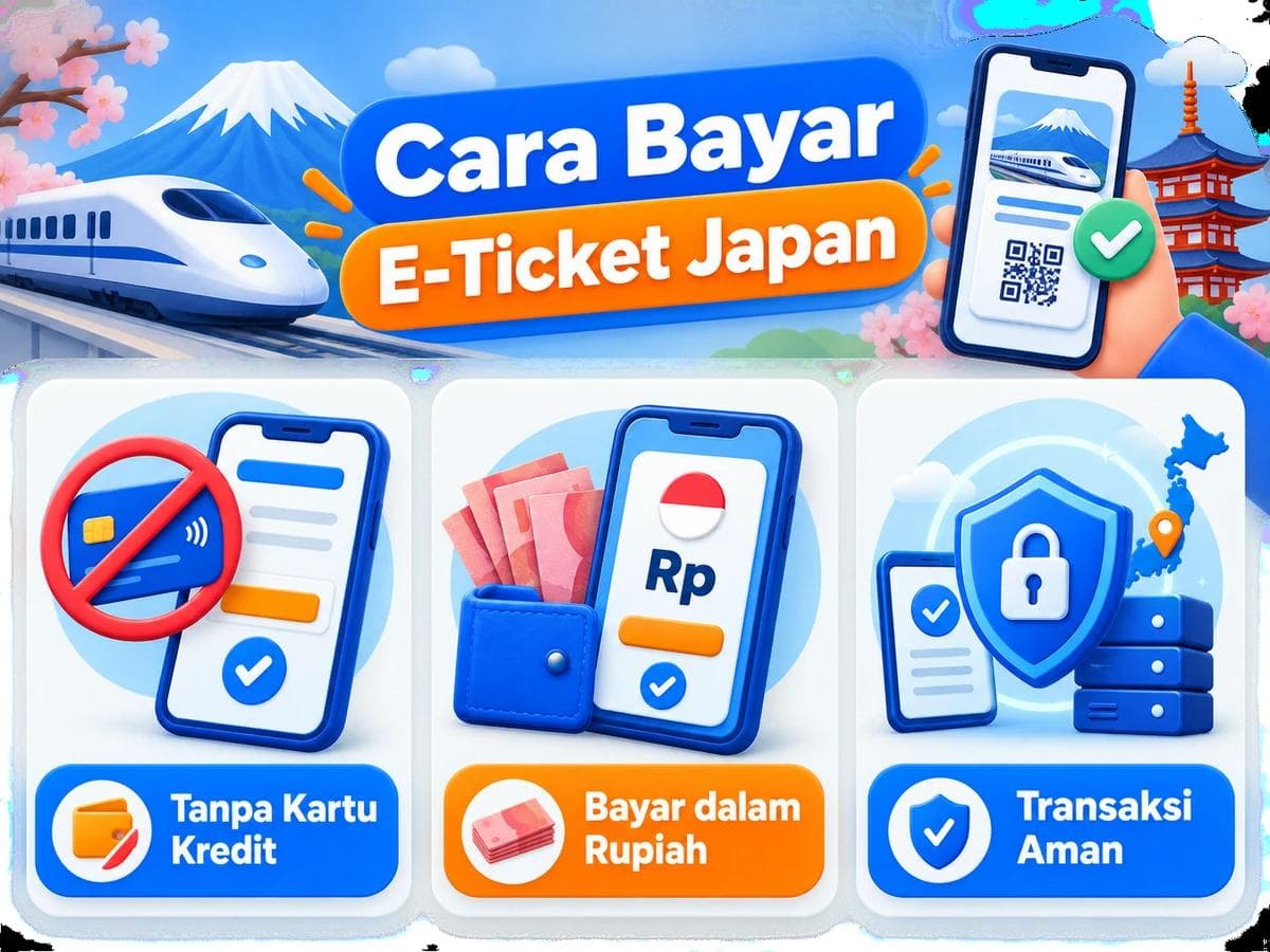 Cara Bayar E-Ticket Japan dari Indonesia