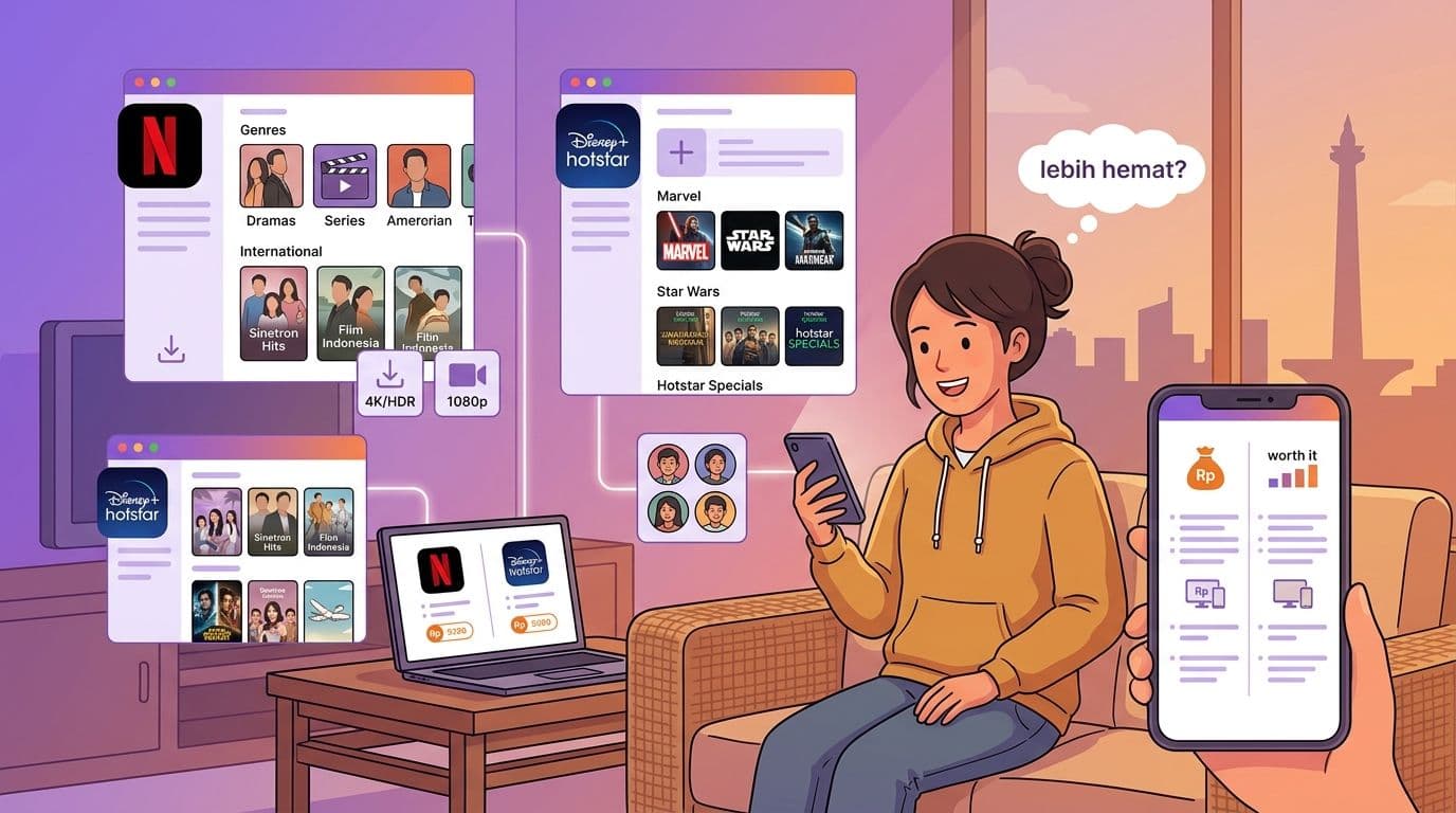 Netflix vs Disney+ Hotstar 2026: Bandingan Lengkap, Mana Lebih Worth?