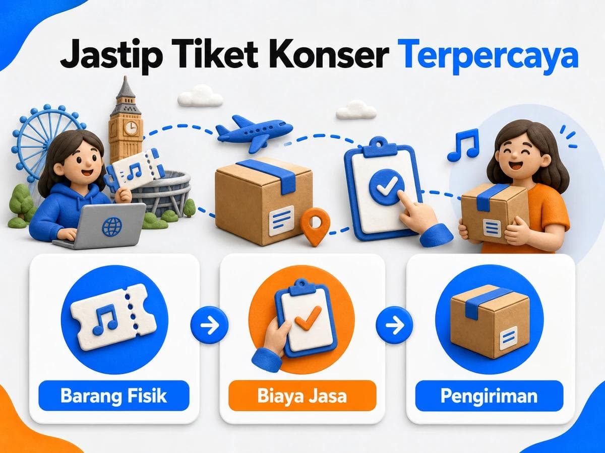 Jastip Tiket Konser Terpercaya: Cara Kerja, Estimasi Biaya, dan Lama