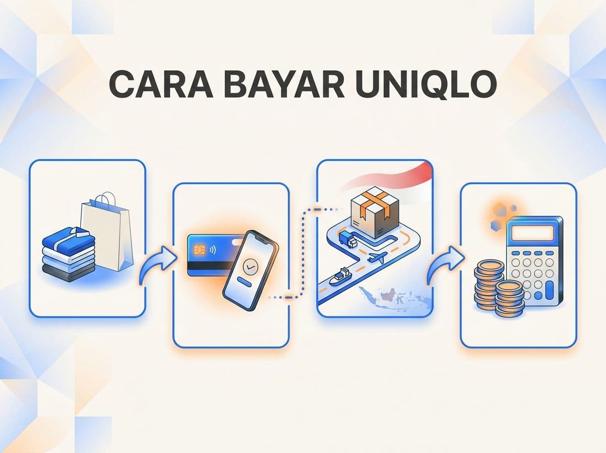Cara Bayar Uniqlo dari Indonesia: Paket dan Total Rupiah