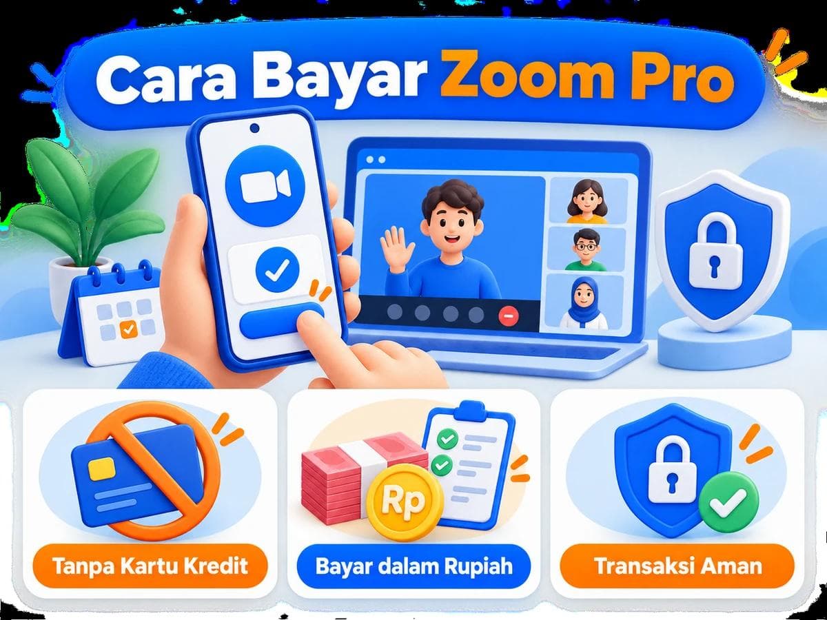 Cara Bayar Zoom Pro dari Indonesia Tanpa Kartu Kredit