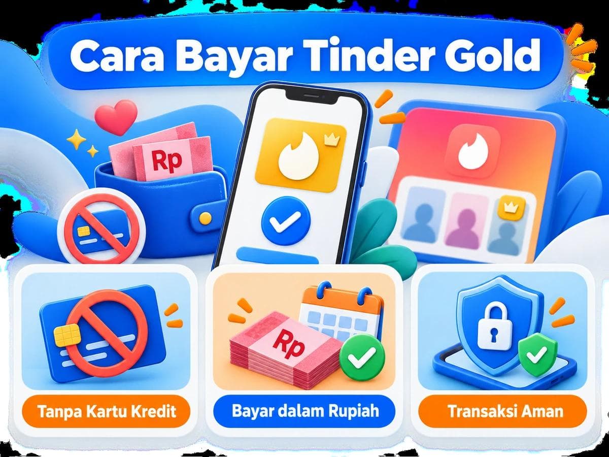 Cara Bayar Tinder Gold dari Indonesia Tanpa Kartu Kredit