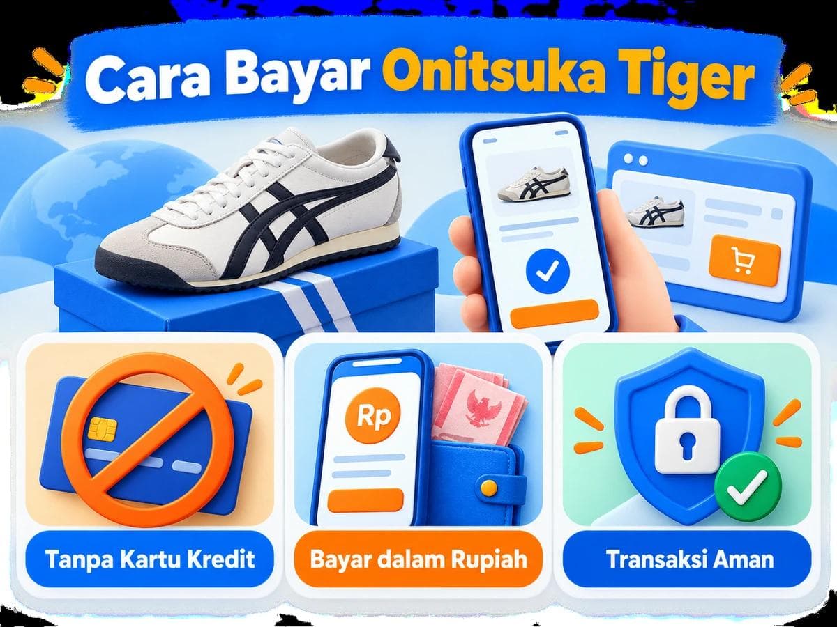 Cara Bayar Onitsuka Tiger dari Indonesia Tanpa Kartu Kredit