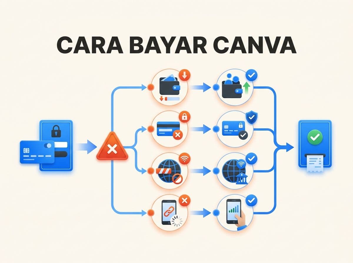 Cara Bayar Canva Saat Kartu Ditolak: Penyebab dan Solusi